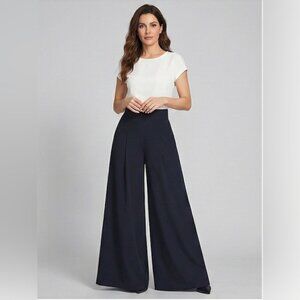 Black High Waist Wide Leg Pants